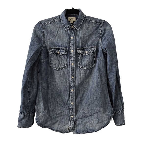 J. Crew Tops - J. Crew Denim Shirt